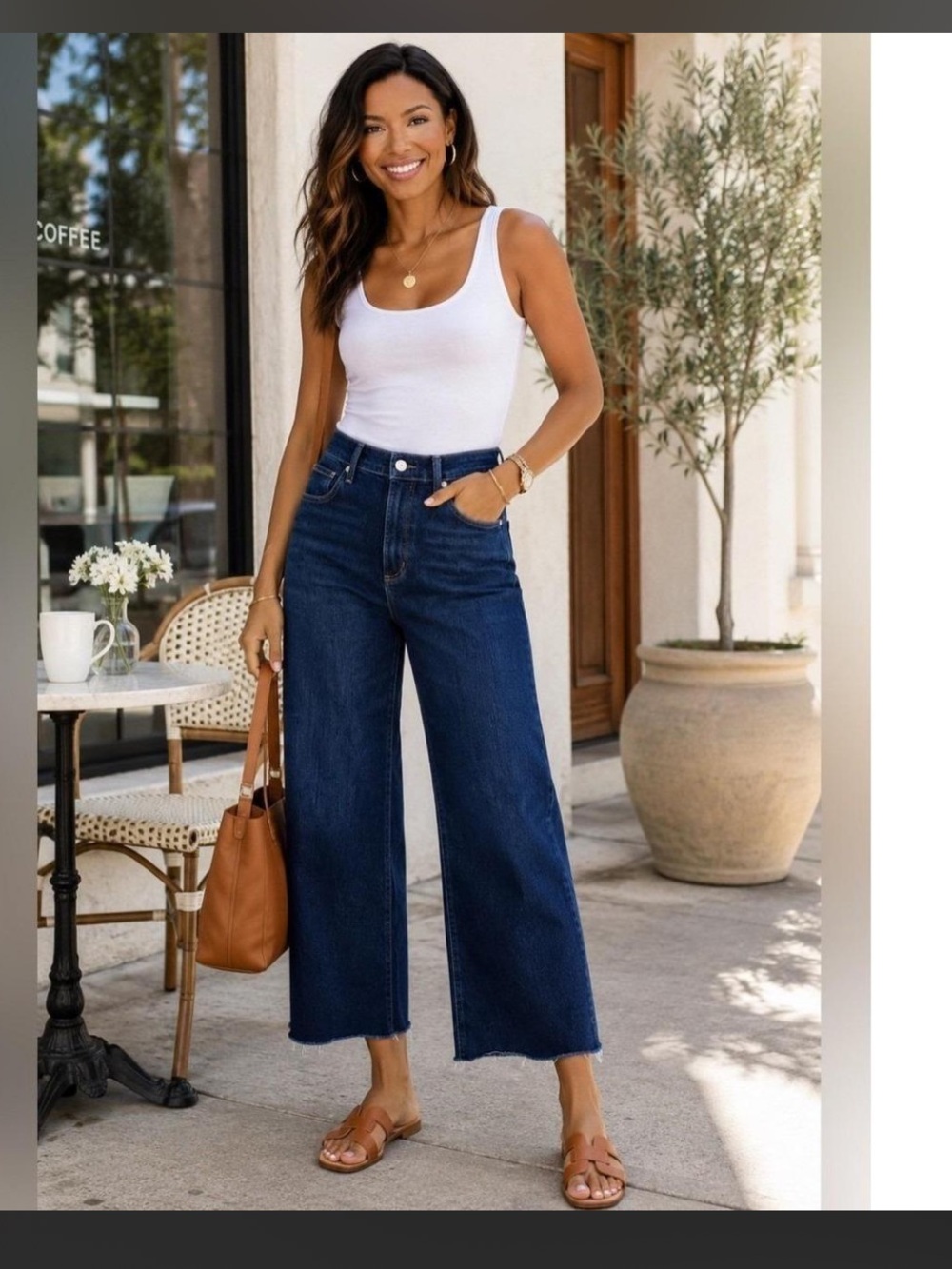 Citizens of Humanity Lyra Wide Leg Crop Jeans- size 28